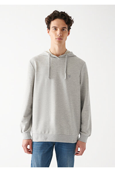 Mavi Kapüşonlu Gri Sweatshirt 8806232175