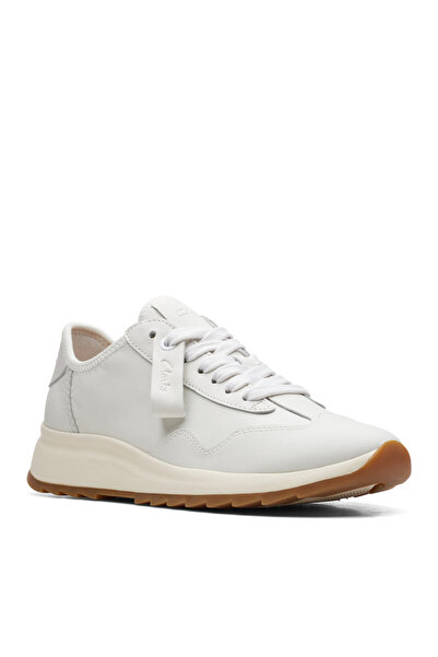 CLARKS Beyaz Kadın Deri Sneaker 26167782