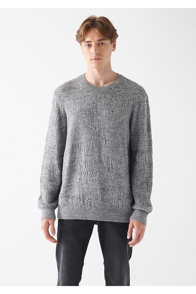 Mavi Crew Neck Gray Sweater Regular Fit / Normal Cut 0710083-80018
