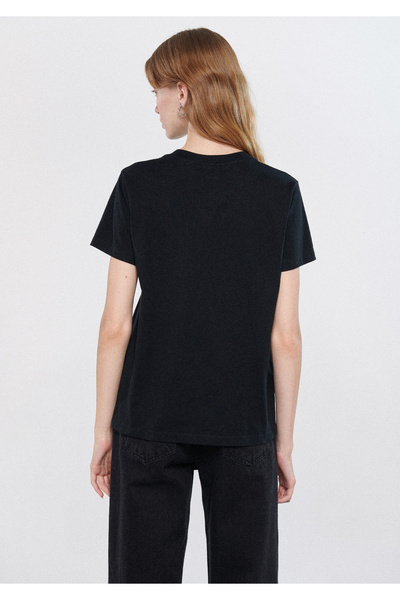 Mavi Tricou Negru Imprimat Bicicletă Slim Fit / Slim Fit 1611194-900