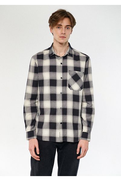 Mavi Checkered Black Shirt Regular Fit / Normal Cut 0210534-83945