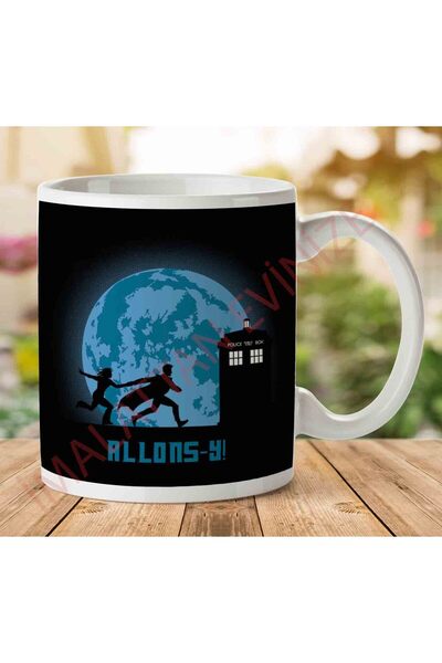 ART HEDİYE 1-1770 كوب مطبوع عليه وجهين من Doctor Who Allons Y Lets Go.jpg