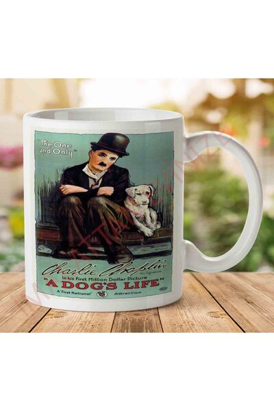 ART HEDİYE كوب تشارلي شابلن كلب مطبوع على الجانبين.jpg