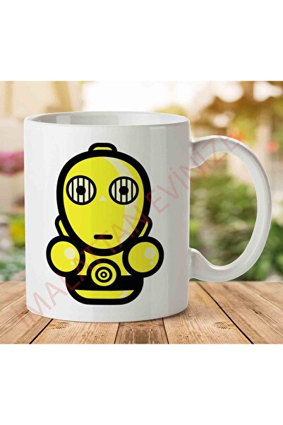 ART HEDİYE 1-1937 Simpler C3PO Star Wars Protocol Droidjpeg كوب مطبوع على الج...