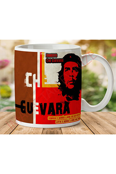 ART HEDİYE 1-104 CHE GUEAVARA ERNESTO Two Sided Printed Mug Glass.jpg
