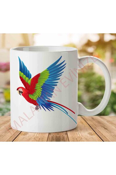 ART HEDİYE A2487 كوب ببغاء وببغاء مطبوع على الجانبين.jpg