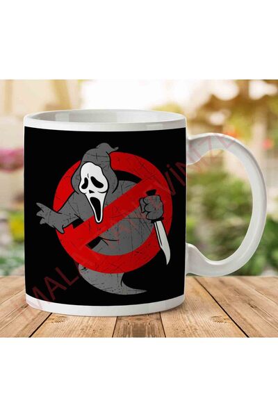 ART HEDİYE 1-1414 كوب Ghostbusters Scream Mashup مطبوع على الجانبين.jpg
