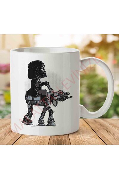 ART HEDİYE 1-843 كوب Dark Walker Darth Vader At At Star Wars مطبوع على الجانب...