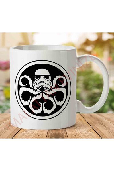 ART HEDİYE 1-2052 كوب مطبوع عليه شعار Star Wars Hydra Storm Trooper على الجان...