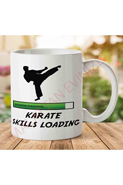 ART HEDİYE 1-1092 Karate Skills Loading Karate Loading Two Sided Printed Mug ...
