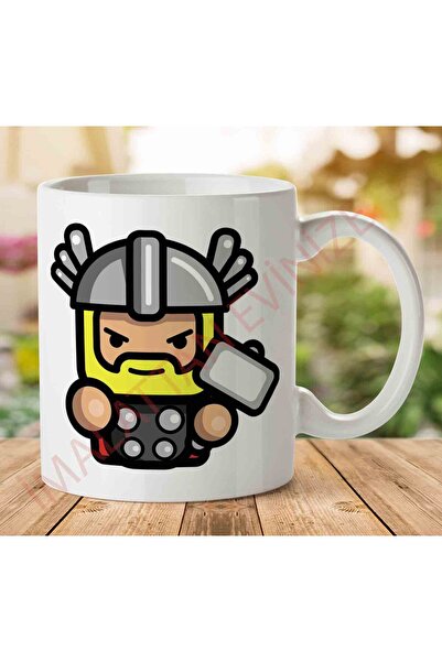 ART HEDİYE 1-1985 كوب سيمبلر ثور سون أوف أودين أفنجرز مطبوع على الجانبين