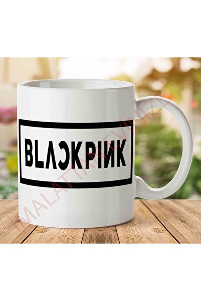 ART HEDİYE BlackPink Black Pink Logo Black Text Two Sided Printed Mug Cup.jpg