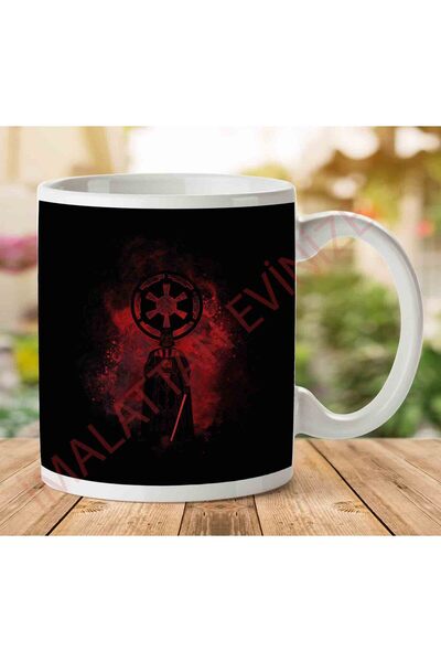 ART HEDİYE 1-1376 كوب إمباير آرت دارث فيدر ستار وورز مطبوع على الجانبين