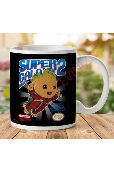 ART HEDİYE 1-722 كوب Super Galaxy Bros Groot Guardians Of The Galaxy مطبوع عل...