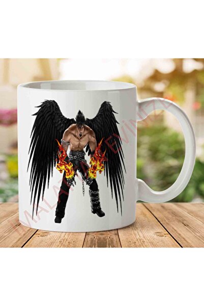 ART HEDİYE كوب مطبوع من الجانبين من دارك أنجل