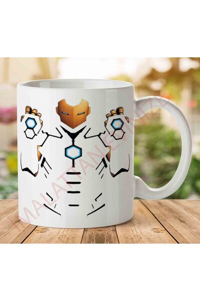 ART HEDİYE كوب مطبوع على الجانبين من Homem de Ferro IRON MAN.jpg