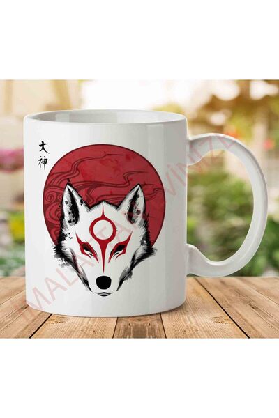 ART HEDİYE 1-1630 كوب أوكامي ريد صن إله مطبوع على الجانبين.jpg