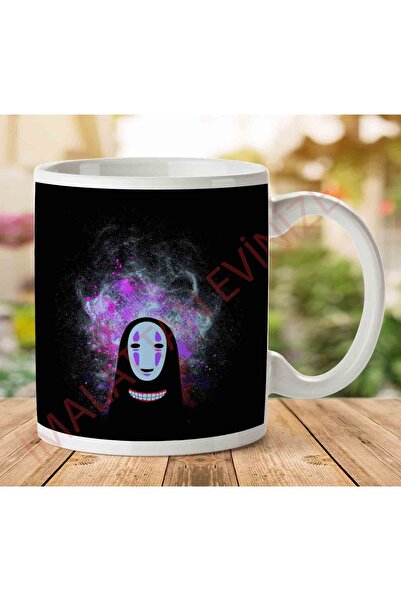 ART HEDİYE 1-2011 Spirited Away Pink No Face Two Sided Printed Mug.jpg