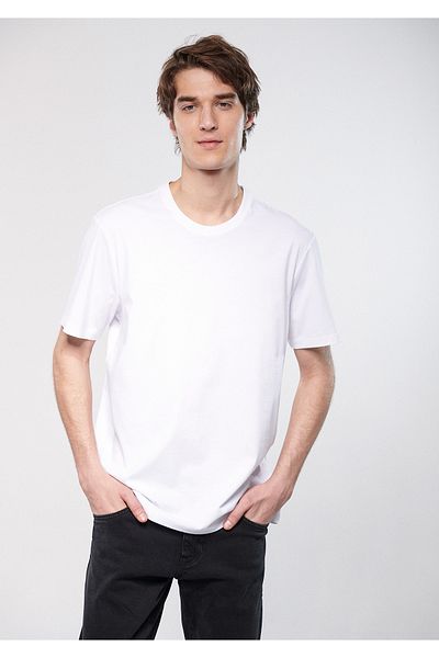 Mavi Extra Back Printed White T-shirt Regular Fit / Normal Cut 0611511-620