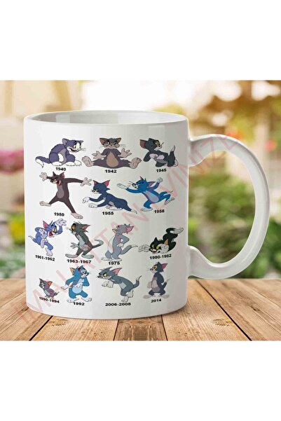 ART HEDİYE كوب توم كات كارتون ماضي مطبوع على الجانبين.jpg