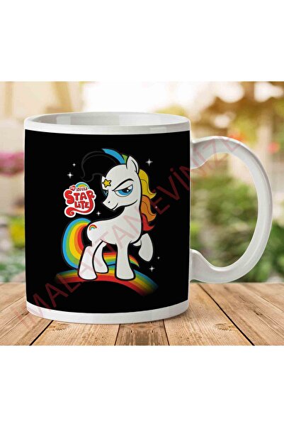 ART HEDİYE 1-1591 My Little Pony & Rainbow Brite Mashup - كوب مطبوع على الجانبين