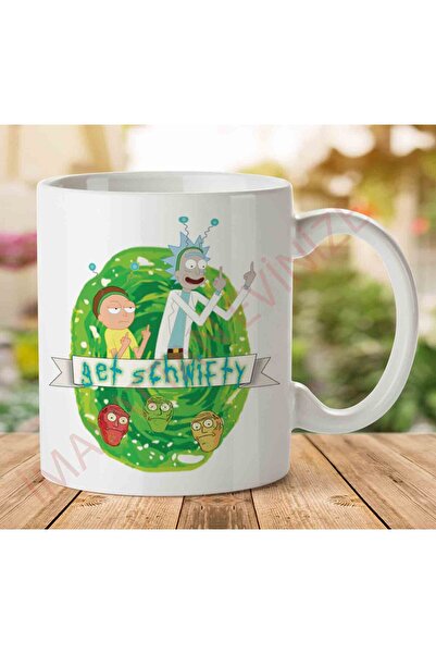 ART HEDİYE كوب مطبوع عليه وجهين من Get Schwifty Rick.jpg