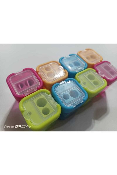 Mikro Large Chamber Pencil Sharpener with Double Opener and Lid (8 pieces)