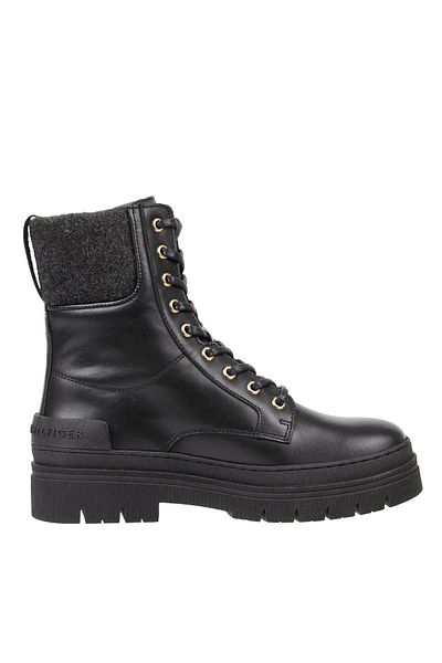 Tommy Hilfiger Tommy Hilfiger Black Booties Womens Shoes