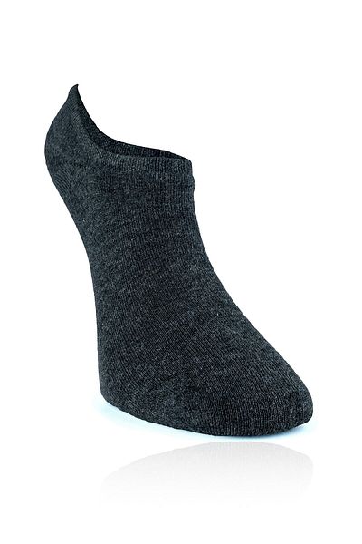 FORMO 10 Pack Anthracite Men's Bamboo High Quality Seamless Soft Breathable Sneakers Socks