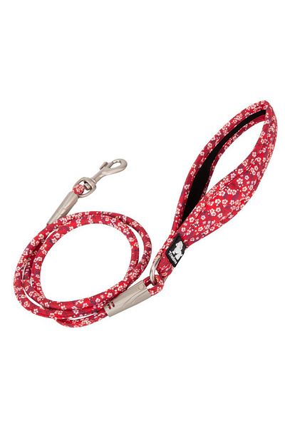 True Love Flower Patterned Red Rope Leash Strap