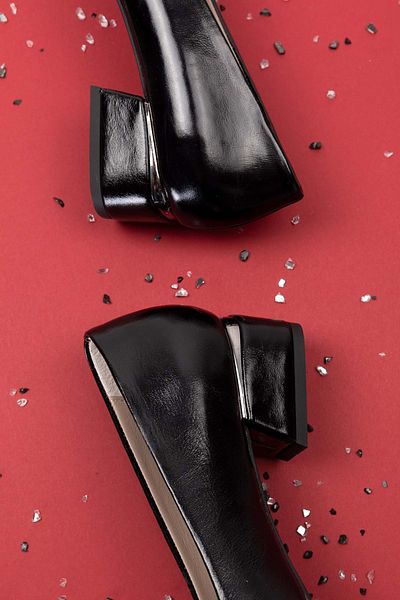 Gondol Genuine Leather Short Heeled Shoes Vdt.07