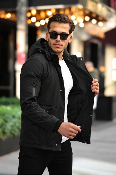 gm giyimarket Ανδρικό ορειβατικό Softshell για εξωτερικούς χώρους, ανθεκτικό στο κρύο και τον άνεμο, με γούνα με ίνες γούνας, μπουφάν για κατασκήνωση και σκιέρ