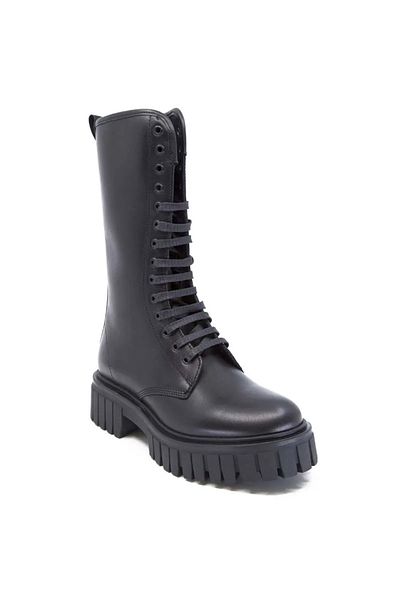 Frau Γυναικείες Μπότες 86l4 Poncho Boot με σφήνα εξωτερική σόλα Nero
