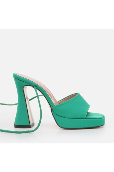 Hotiç Yeşil Kadın Topuklu Sandalet