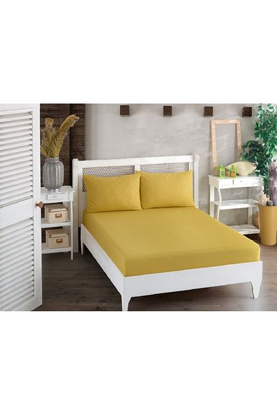 Softplus Cotton Single Pillow Case Fitted Elastic Sheet Set