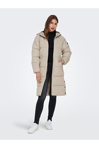 ONLY Windproof Long Coat Puffer Parka 15304786