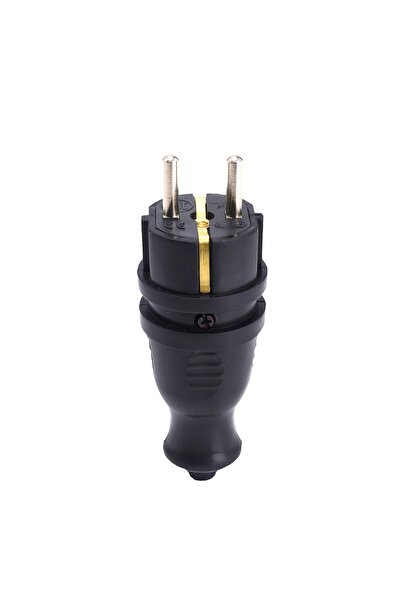 KOLDOOR Bylion Kauçuk Monofaze Erkek Fiş 220 Volt 10 ADET