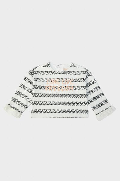 GB Baby Bg Store Baby Girl Striped Sweatshirt 23fw0bg2407