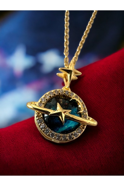 Genel Markalar Kuzey Yıldızı Detaylı Gezegen Kolye