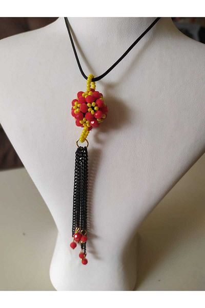 Sam Car Cevşeni - Fan Colors / Handmade Crystal Bead Knitted