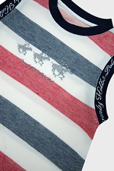 Beverly Hills Polo Club Bg Store Kız Çocuk Çizgili Elbise 23ss2bhg904