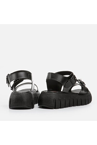 Yaya by Hotiç Black Yaya Women's Flat Sandals