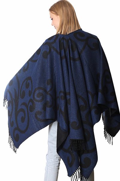 Forum Fashion P001 Poncho jacquard cu model Keel