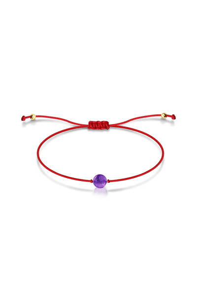 alberaccessories Ametist Doğal Taş 925 Ayar Gümüş Aparatlı Altın Kaplama Kırm...