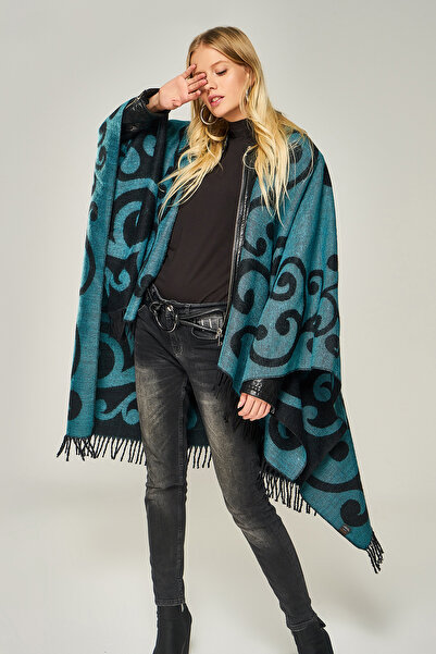 Forum Fashion P001 Salma Desenli Jakarlı Panço