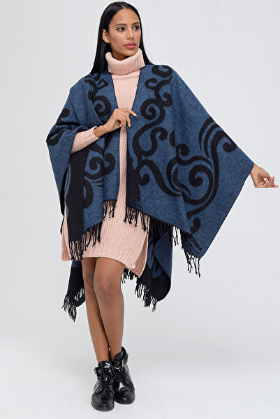 Forum Fashion P001 Salma Desenli Jakarlı Panço