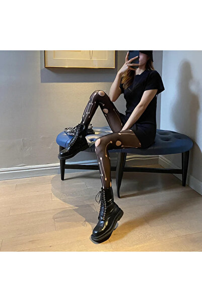 VEGAROKS Punk Gothic Yırtık Desenli Ithal Külotlu Çorap