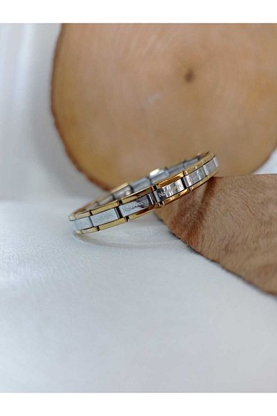 Allen Accessories Italian Charm Steel Elastic Bracelet 18 cm Silver Color Non-tarnish Bracelet