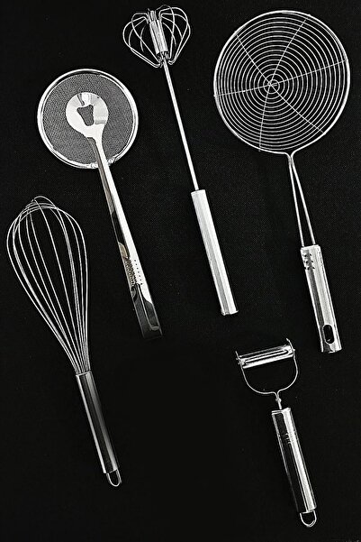 Tinsmith Tel Çırpıcı, Süzgeçli Maşa, Otomatik Çırpıcı, Yağ Kevgiri, Julyen Se...