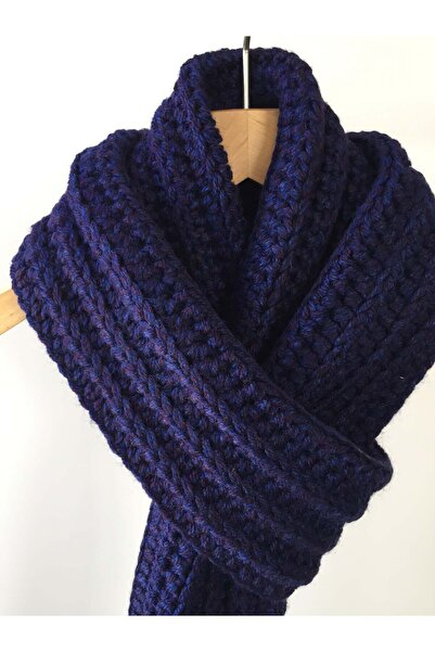 Mora Örgü Mora Knit Atkı El Örgüsü Özel İplik Prestij Erkek Atkı